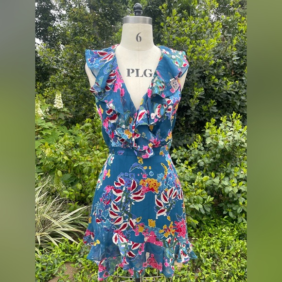 SALONI Dresses & Skirts - Saloni "Cece" ruffled mini dress - size 4